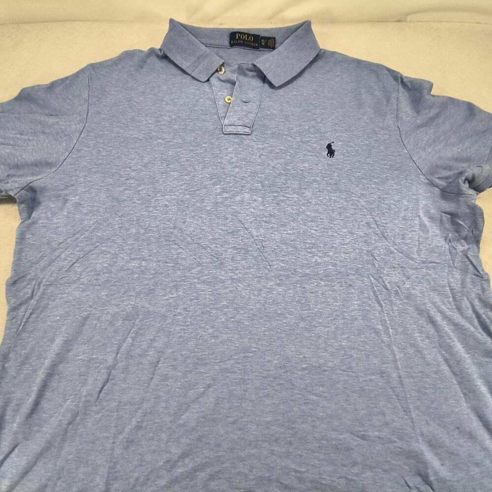 Polo Ralph Lauren Short Sleeve Collared Polo Shirt Mens Size Extra Large XL Blue